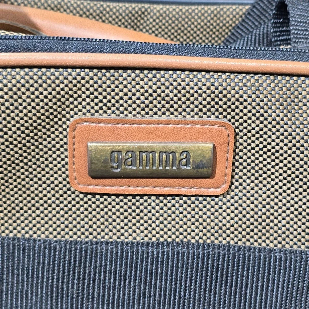 Gamma Travel‎ Bag Luggage Carry On Weekender Duffle Tan Black